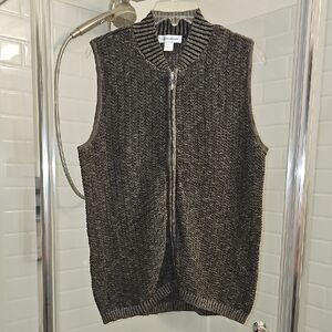 Christopher & Banks Full-Zip Knit Sweater Vest. New  Without Tags. Never Worn.